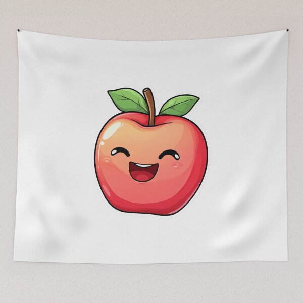 Item preview, Happy apple positive sticker for kids designed and sold by SmileshareShop.