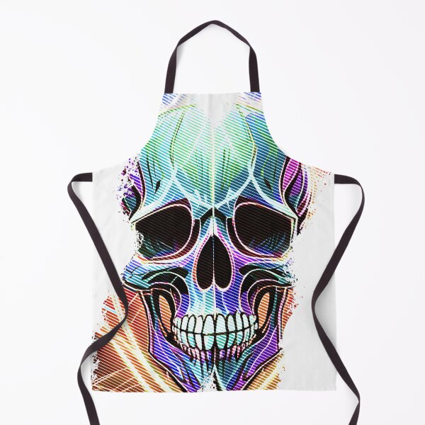 Item preview, A colorful death's skull designed and sold by Boogeyman Bill.