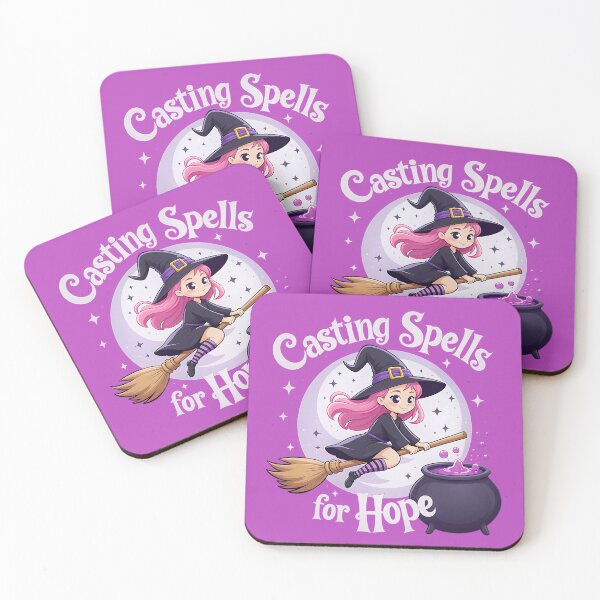 Item preview, Casting Spells for Hope Witch Breast Cancer Awareness Design designed and sold by NexaArts.