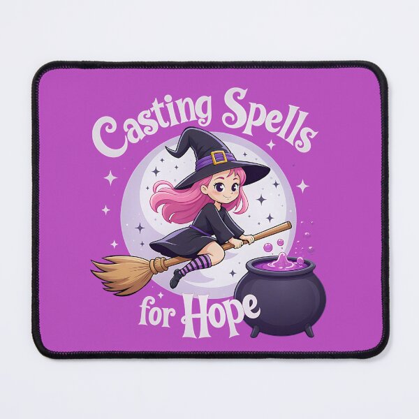 Item preview, Casting Spells for Hope Witch Breast Cancer Awareness Design designed and sold by NexaArts.