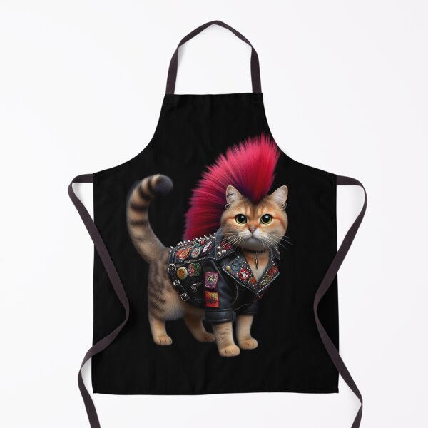 Item preview,  Punk Rock Cat in Leather Jacket designed and sold by IllumeInk.