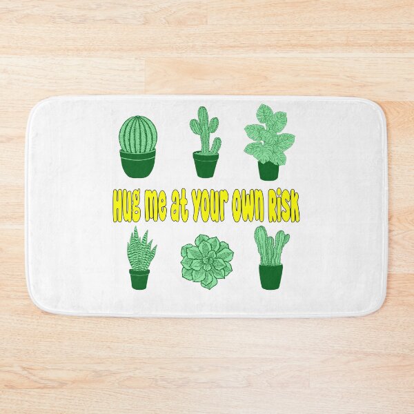Item preview, cactus desert succulent cacti plant lover Hug me at your own risk stickers pack designed and sold by DesignYourWaystore.