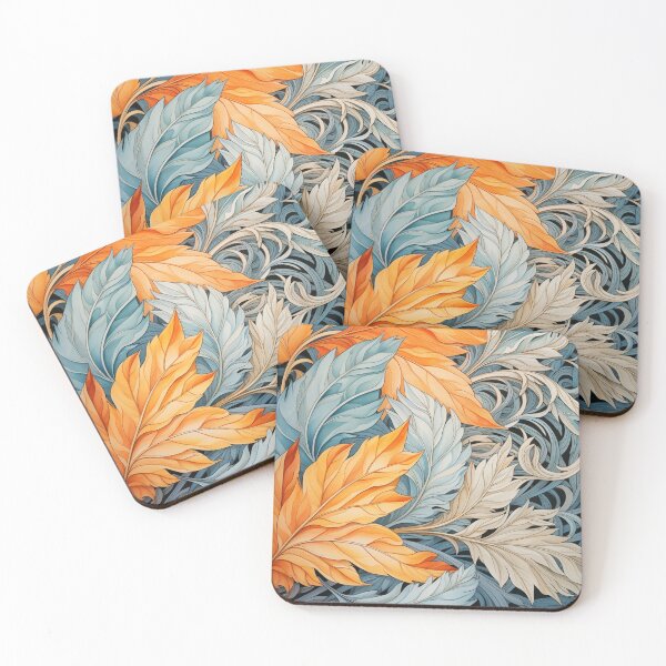 Item preview, Background of leaves. Colored Flora Art designed and sold by GiriaGallery.
