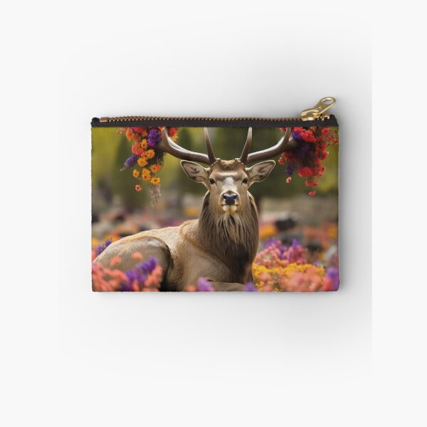 Item preview, Deer Flowers in the Antlers designed and sold by Mauswohn.