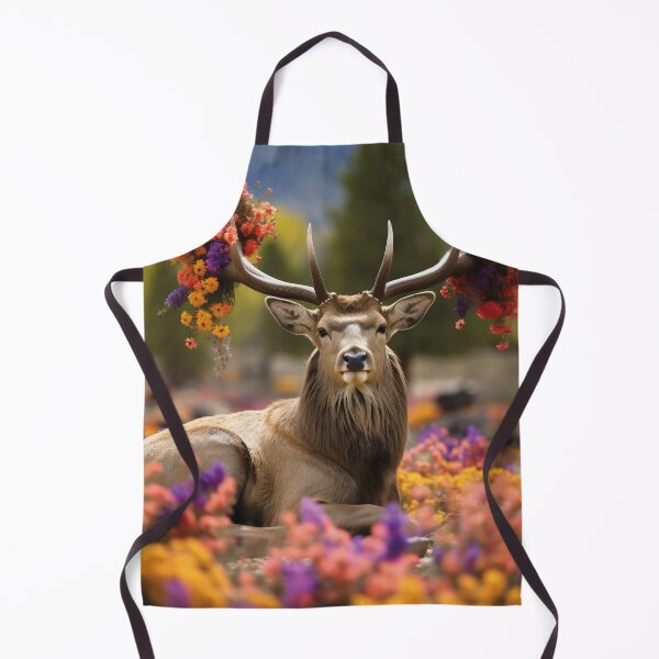 Item preview, Deer Flowers in the Antlers designed and sold by Mauswohn.