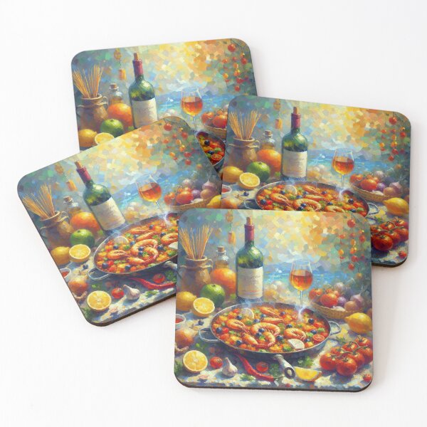 Item preview, Paella Impressionism Art Style designed and sold by artofuniverse.
