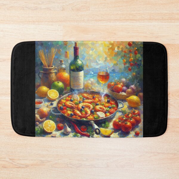 Item preview, Paella Impressionism Art Style designed and sold by artofuniverse.