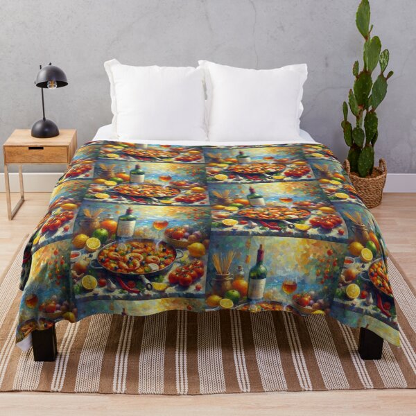 Item preview, Paella Impressionism Art Style designed and sold by artofuniverse.