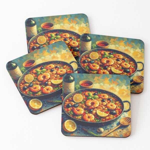 Item preview, Paella Impressionism Art Style designed and sold by artofuniverse.