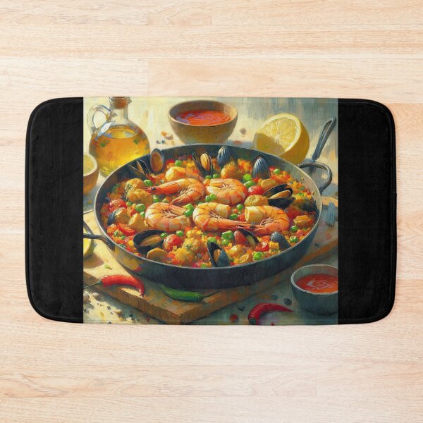 Item preview, Paella Impressionism Art Style designed and sold by artofuniverse.
