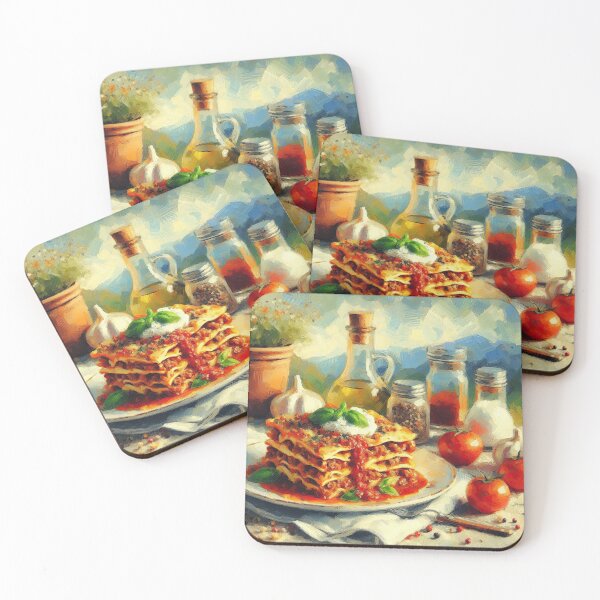 Item preview, Lasagna Bolognese Impressionism Art Style designed and sold by artofuniverse.