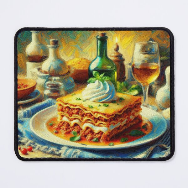 Item preview, Lasagna Bolognese Impressionism Art Style designed and sold by artofuniverse.