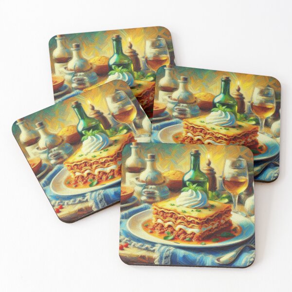 Item preview, Lasagna Bolognese Impressionism Art Style designed and sold by artofuniverse.