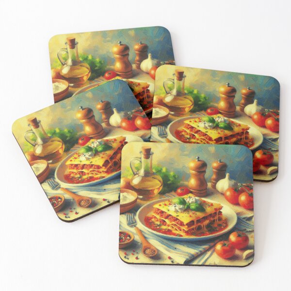 Item preview, Lasagna Bolognese Impressionism Art Style designed and sold by artofuniverse.