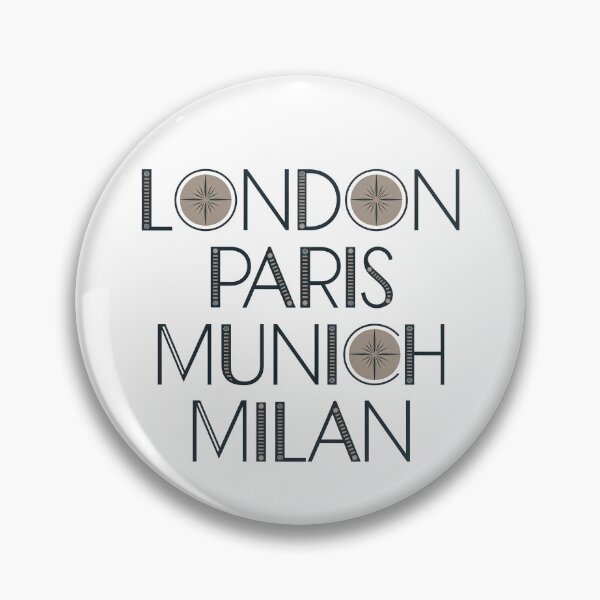 Item preview, Londres París Múnich Milán designed and sold by Angry Swan Designs.