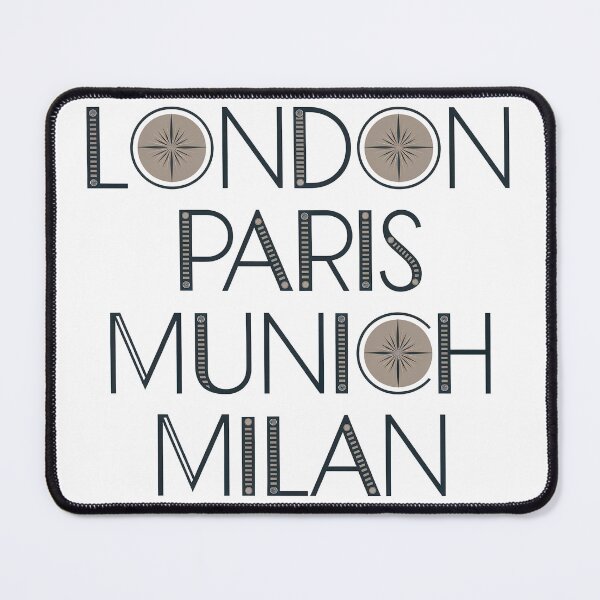 Item preview, London Paris Munich Milan designed and sold by Angry Swan Designs.
