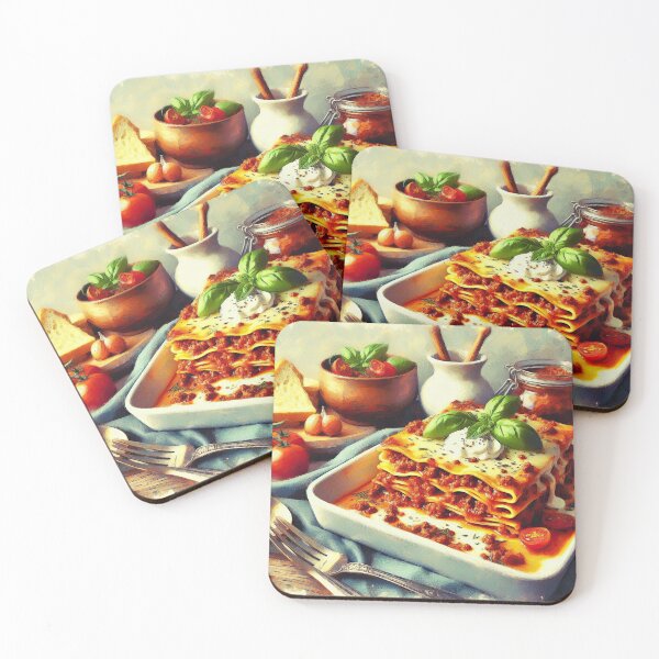 Item preview, Lasagna Bolognese Impressionism Art Style designed and sold by artofuniverse.