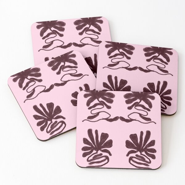 Item preview, Pink Boho Leaf Pattern designed and sold by bowsbotanicals.