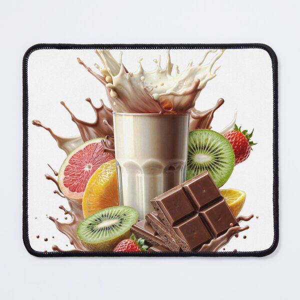 Item preview, fruit dessert liquid chocolate composition design designed and sold by Creative88Art.