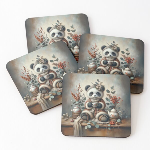 Item preview, Chinese Autumn Tea with Panda designed and sold by Blue Horse Photo Magic.