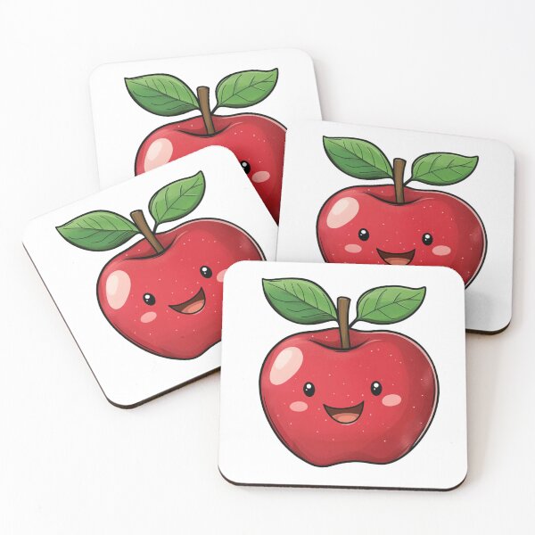 Item preview,  Happy smile apple positive sticker for kids designed and sold by SmileshareShop.