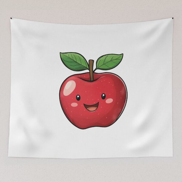 Item preview,  Happy smile apple positive sticker for kids designed and sold by SmileshareShop.