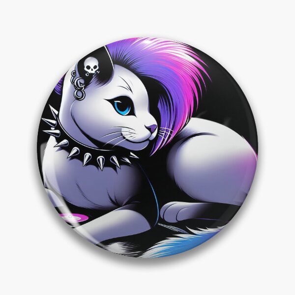 Item preview, Gato punk rock con disco de vinilo designed and sold by IllumeInk.
