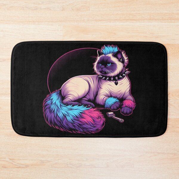 Item preview,  Punk Rock Cat with Neon Fur designed and sold by IllumeInk.