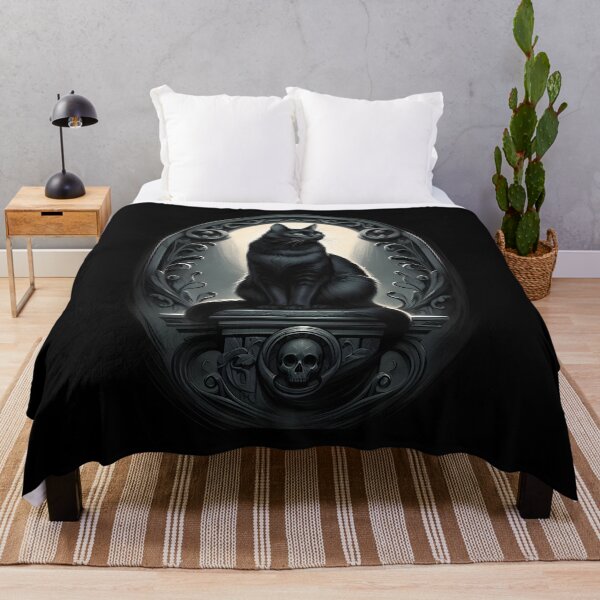 Item preview, Gothic Black Cat Portrait designed and sold by IllumeInk.