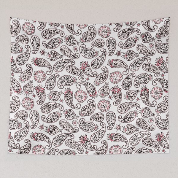 Item preview, White and Red Leopard Paisley Pattern designed and sold by schorrnuff.