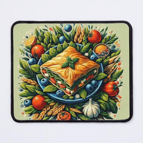 Item preview, Spanakopita Impressionism Art Style designed and sold by artofuniverse.