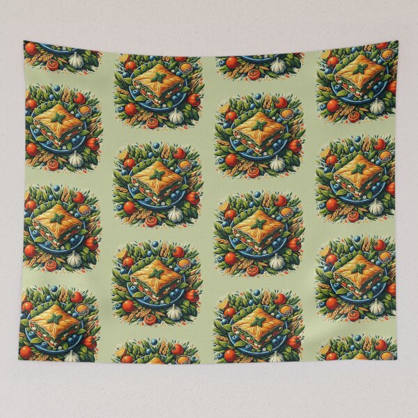 Item preview, Spanakopita Impressionism Art Style designed and sold by artofuniverse.