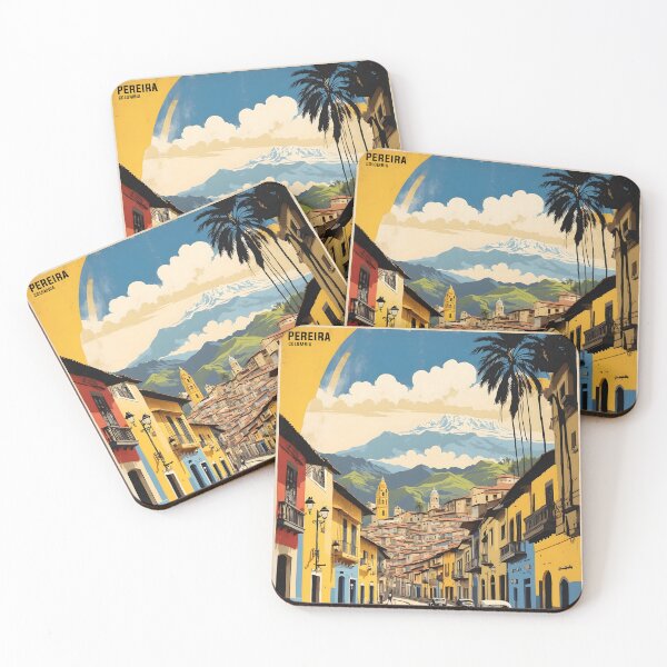 Item preview, Cartel retro vintage de turismo de Pereira, Colombia designed and sold by TravelersGems.