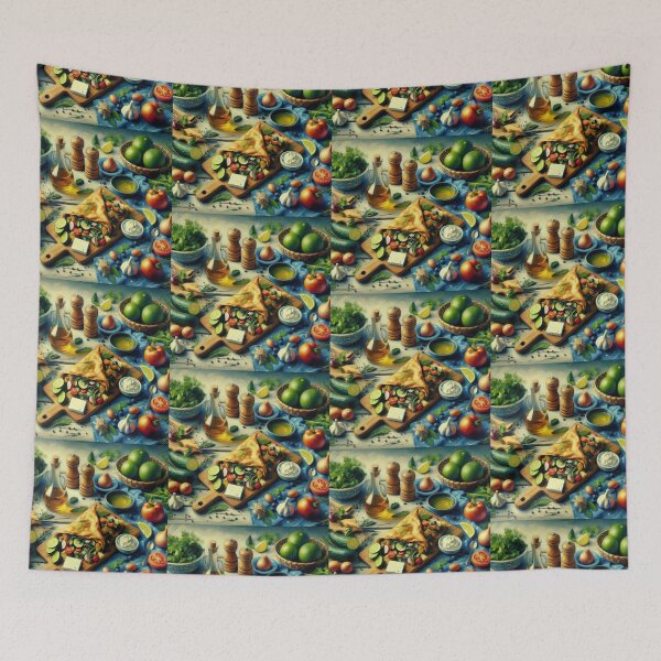 Item preview, Spanakopita Impressionism Art Style designed and sold by artofuniverse.