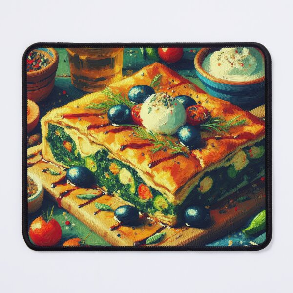 Item preview, Spanakopita Impressionism Art Style designed and sold by artofuniverse.