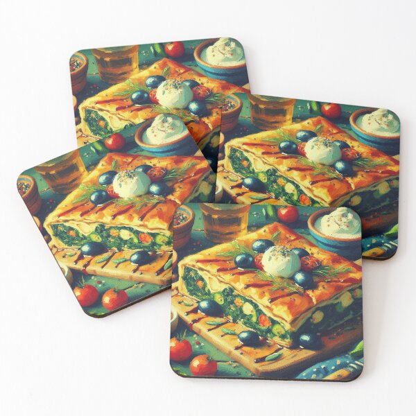 Item preview, Spanakopita Impressionism Art Style designed and sold by artofuniverse.