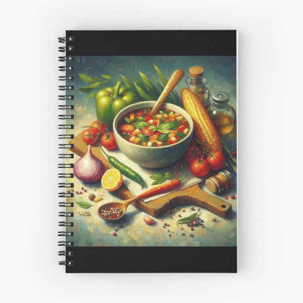 Item preview, Minestrone Soup Impressionism Art Style designed and sold by artofuniverse.