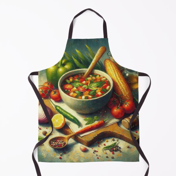 Item preview, Minestrone Soup Impressionism Art Style designed and sold by artofuniverse.