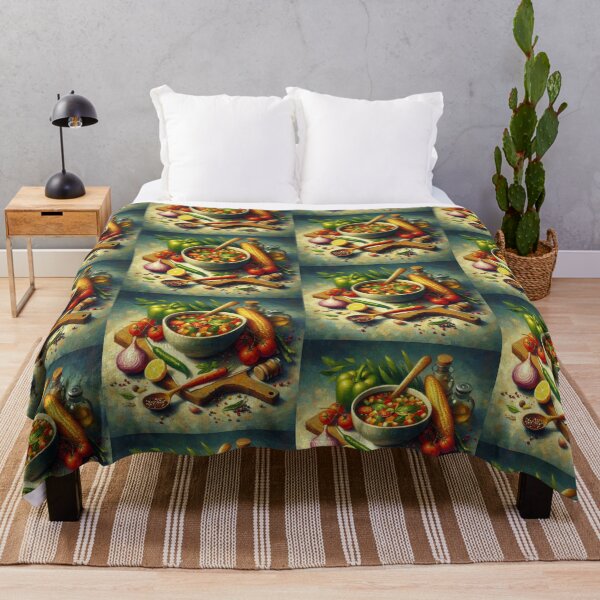 Item preview, Minestrone Soup Impressionism Art Style designed and sold by artofuniverse.