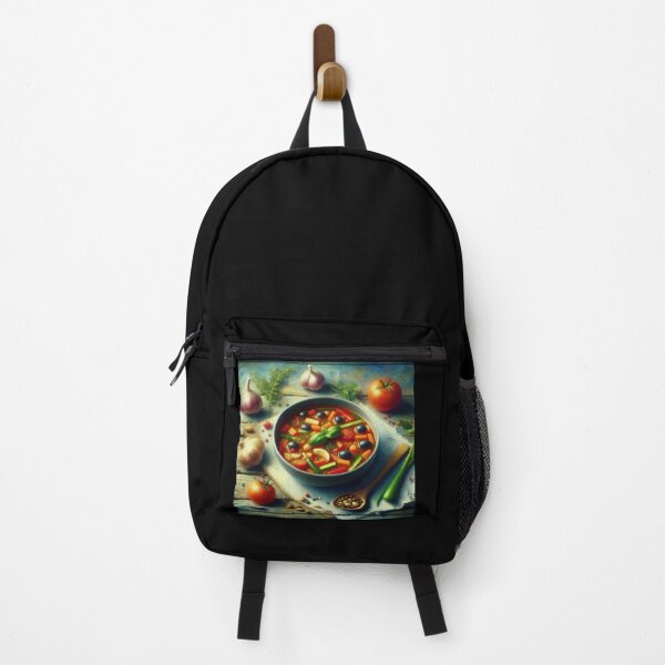 Item preview, Minestrone Soup Impressionism Art Style designed and sold by artofuniverse.