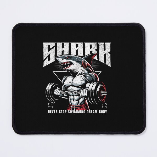 Item preview, shark bodybuilding lifting weight designed and sold by ShawishArt.