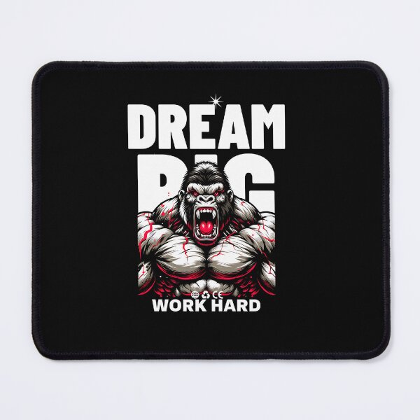 Item preview, dream big with gorilla bodybuilding designed and sold by ShawishArt.