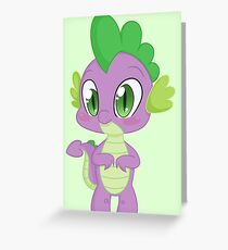 Spike ~ My little Pony:Friendship is magic Greeting Card