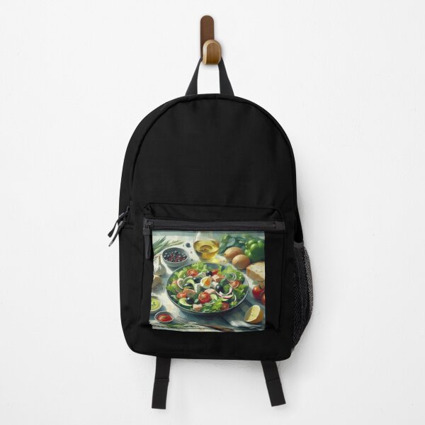 Item preview, Nicoise Salad Impressionism Art Style designed and sold by artofuniverse.