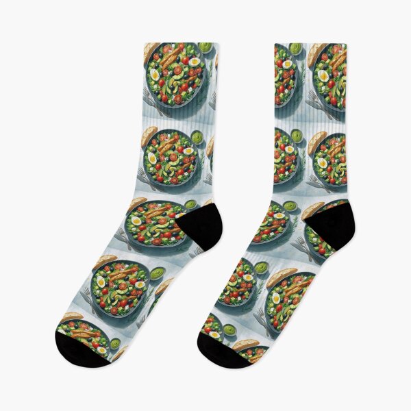 Item preview, Nicoise Salad Impressionism Art Style designed and sold by artofuniverse.