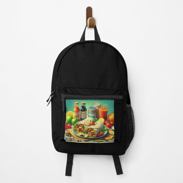 Item preview, Vegan Burrito Impressionism Art Style designed and sold by artofuniverse.