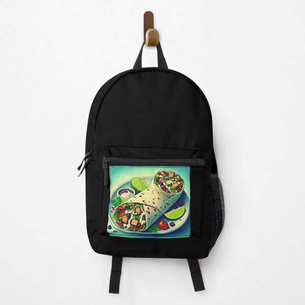 Item preview, Vegan Burrito Impressionism Art Style designed and sold by artofuniverse.