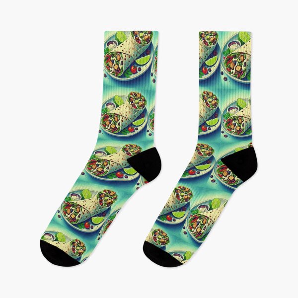 Item preview, Vegan Burrito Impressionism Art Style designed and sold by artofuniverse.