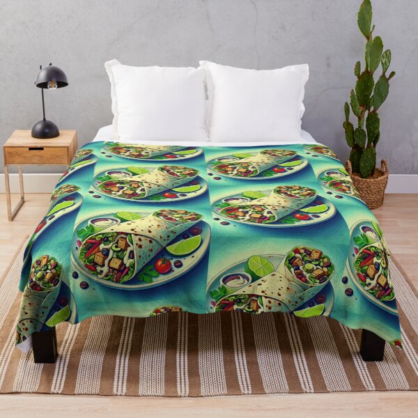 Item preview, Vegan Burrito Impressionism Art Style designed and sold by artofuniverse.