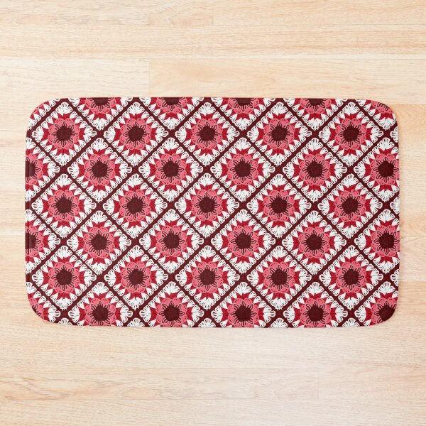 Item preview, Crochet Granny Squares Print. Repeating Tile Pattern designed and sold by gloriamelrose.